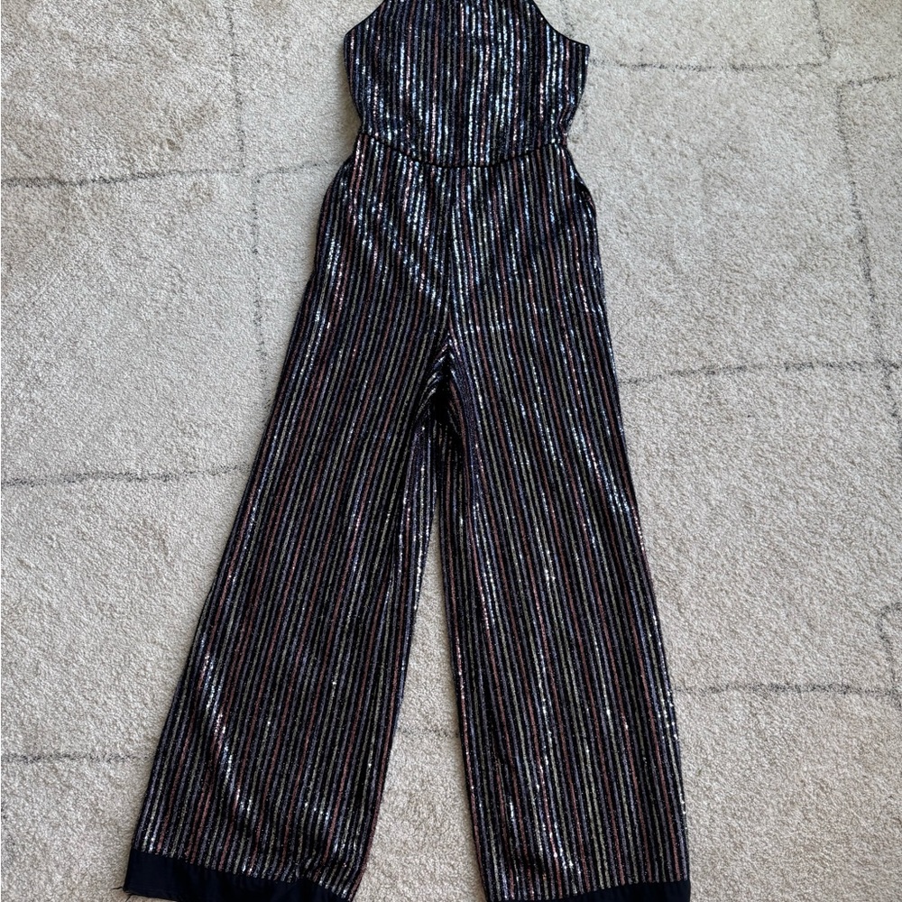 Anthropologie Maeve Sequin Striped Top